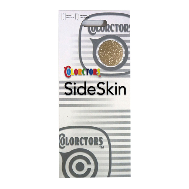 【iPhone4S/4】COLORCTORS Side Skin GOLD(ラメ)サブ画像