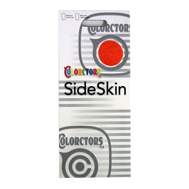 【iPhone4S/4】COLORCTORS Side Skin RED(ラメ)サブ画像