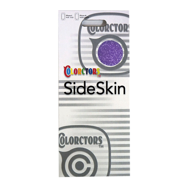 【iPhone4S/4】COLORCTORS Side Skin VIOLET(ラメ)サブ画像