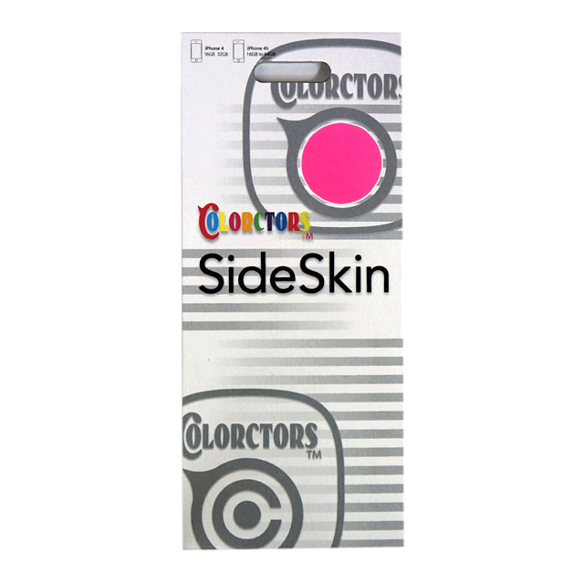 【iPhone4S/4】COLORCTORS Side Skin SHOCKING PINK(蛍光)サブ画像