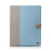 【iPad(第3世代) ケース】Masstige E-Note Diary スカイブルー