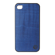 【iPhone4S/4 ケース】Real wood case Vivid Midnight Blue