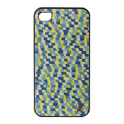 【iPhone4S/4 ケース】Real wood case Caleido Gogh Blue Touch