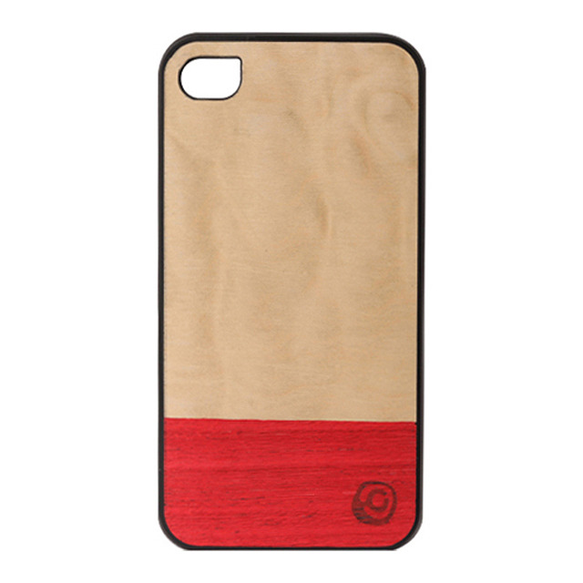 【iPhone4S/4 ケース】Real wood case Harmony Miss Match