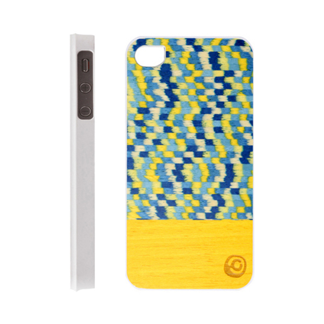 【iPhone4S/4 ケース】Real wood case Harmony Yellow Submarine Whiteサブ画像