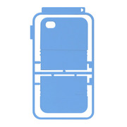 【iPhone4S/4 ケース】プラモデル型ケース Bパーツ ブルー