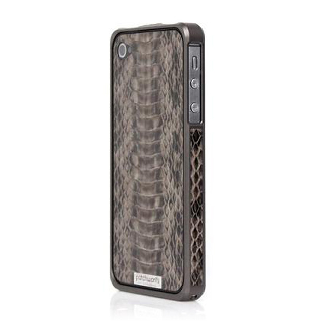 Alloy X Leather Bumper for iPhone 4/4S - Titanium