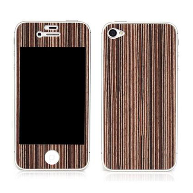 【iPhone4S/4】Naked Nature Collection for iPhone 4/4S - Ebony Thin Stripe