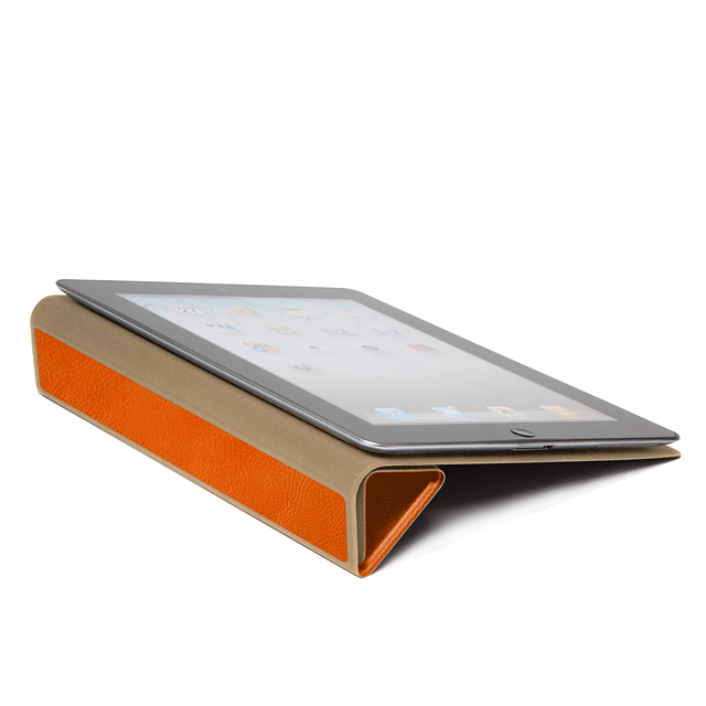 【iPad(第3世代/第4世代) iPad2 ケース】Textured Tuxedo Case, Orangeサブ画像