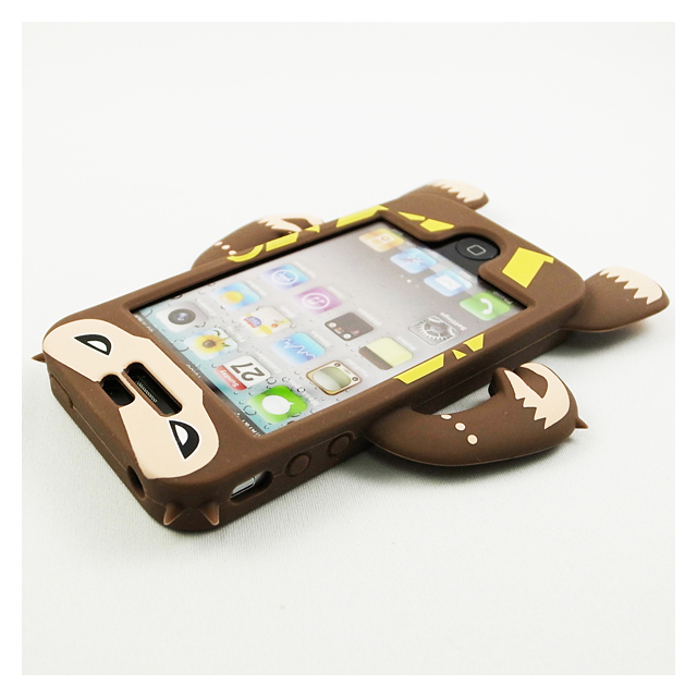 YETTIDE iPhone4S/4 Character Sillicone Skin - Monkey Suit, Brownサブ画像