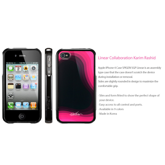 【iPhone4S/4 ケース】SGP iPhone 4S/4 Case Linear collaboration ”Karim Rashid” Series Blobism Blackサブ画像