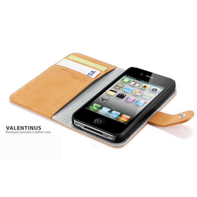 【iPhone4S/4 ケース】SPIGEN SGP Diary type Case Valentinus Vintage Edition Brown for iPhone4S/4サブ画像