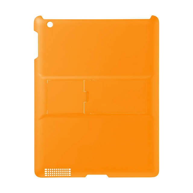 【iPad(第3世代/第4世代) ケース】iPadハードスタンドカバー(オレンジ)