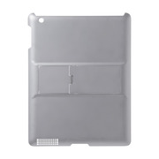【iPad(第3世代/第4世代) ケース】iPadハードスタンドカバー(グレー)