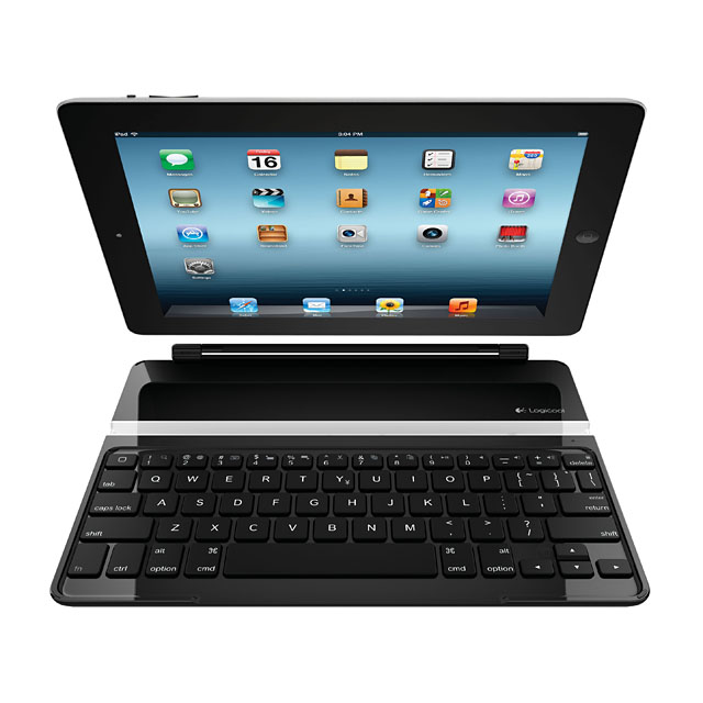 【iPad(第3世代/第4世代)/iPad2 ケース】ロジクール ウルトラスリム キーボードカバー ブラックサブ画像
