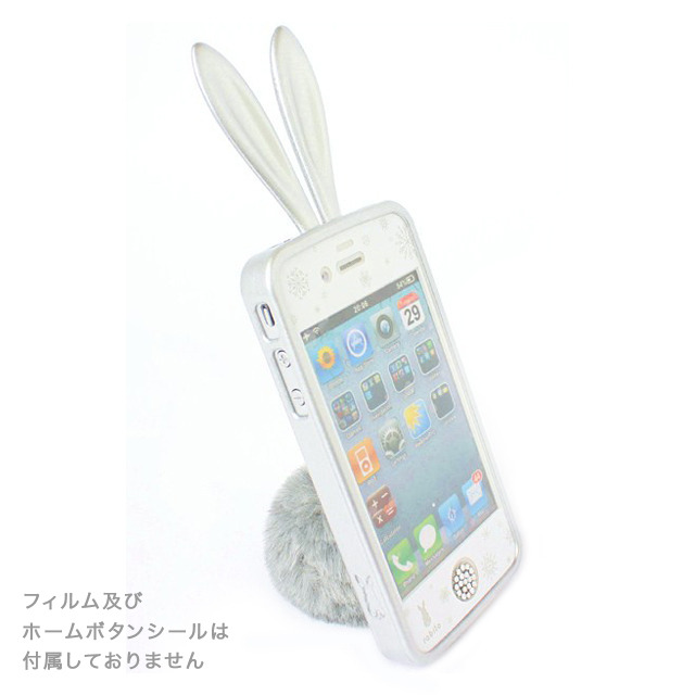【iPhone4S/4 ケース】Rabito (silver)