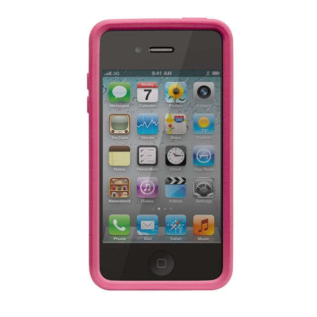 【iPhone ケース】iPhone 4S / 4 Snap Case, Lipstick Pink/Whiteサブ画像