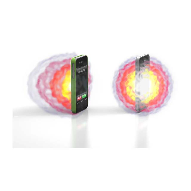 【iPhone4S/4 ケース】ポング 電磁波対策ケース ソフトタッチ(レッド)サブ画像