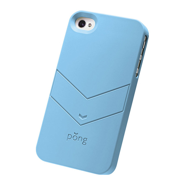 【iPhone4S/4 ケース】ポング 電磁波対策ケース ソフトタッチ(ブルー)