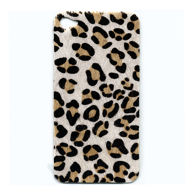 【iPhone4S/4 ケース】BADSMAKESGOODS レザーカバー (Fur-CheetahWhite)サブ画像