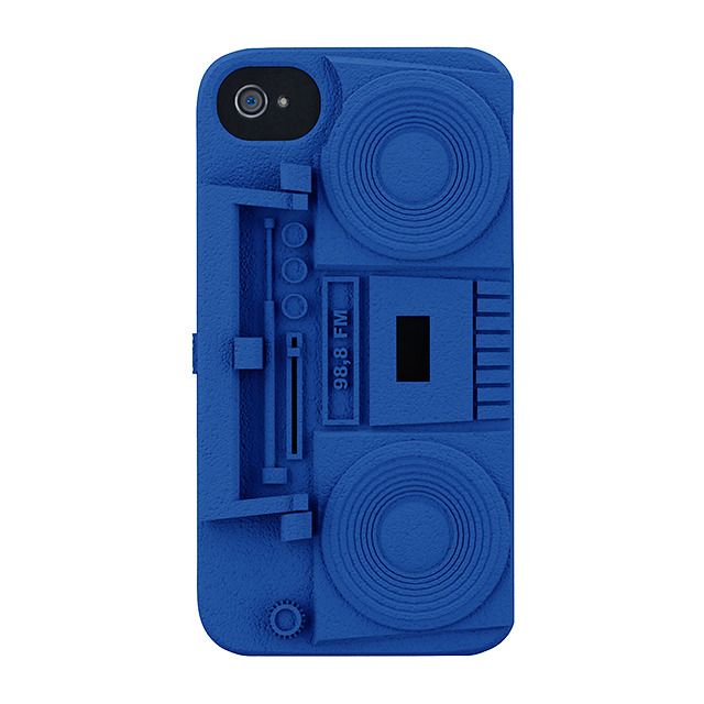 【iPhone4S/4 ケース】Freshfiber Boombox Blue