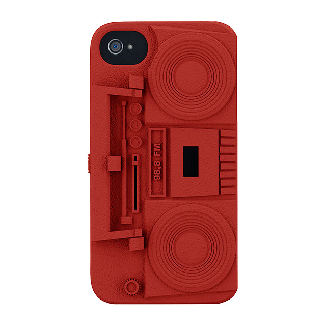 【iPhone4S/4 ケース】Freshfiber Boombox Red
