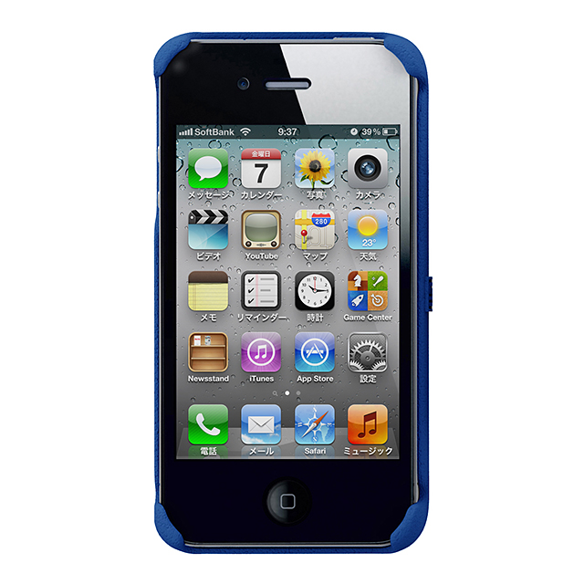 【iPhone4S/4 ケース】Freshfiber Boombox Blueサブ画像