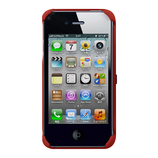 【iPhone4S/4 ケース】Freshfiber Boombox Redサブ画像