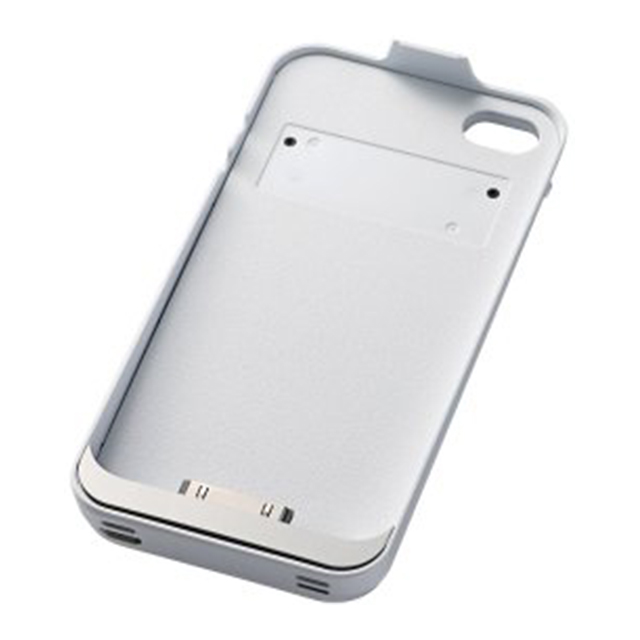 【iPhone4S/4 ケース】ワンセグチューナー/ケースタイプ/バッテリー1,500mAh ホワイトサブ画像