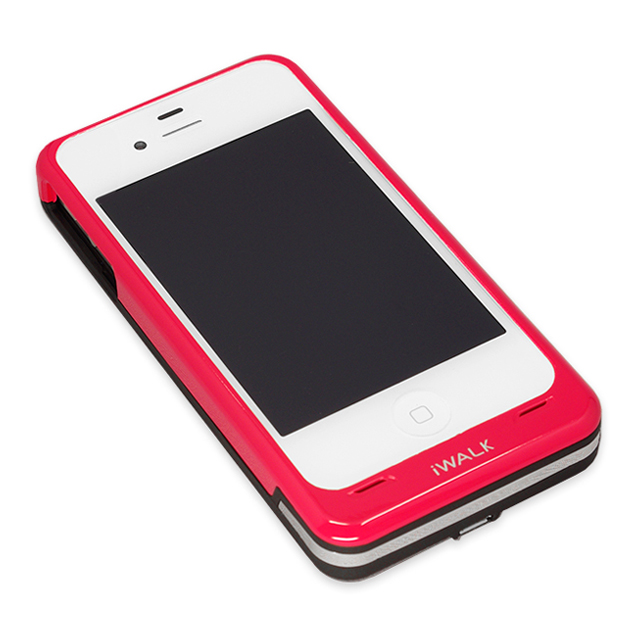 【iPhone4S/4 ケース】ケース一体型モバイルバッテリー (ブラック)サブ画像