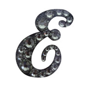 KIRA Rich Jewel seal/イニシャル 【E】ブラックダイヤモンド