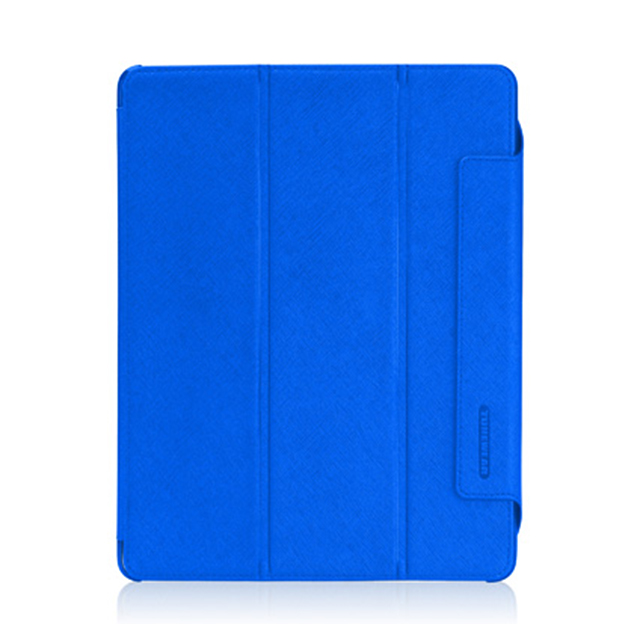 【iPad(第3世代/第4世代) iPad2 ケース】LeatherLook with Front cover for iPad (第3世代)/iPad 2 ブルーサブ画像