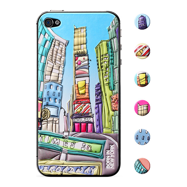 【iPhone4S/4 スキンシール】Cushi GIFT Times Square