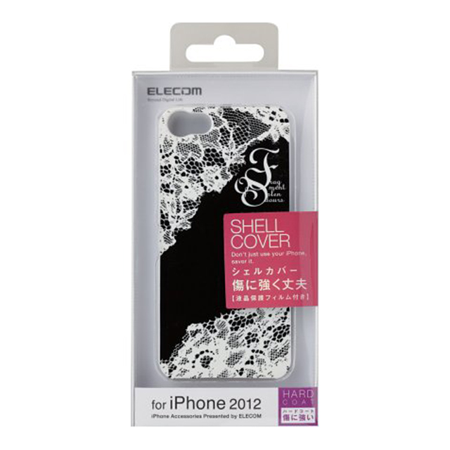 【iPhone5s/5 ケース】シェルカバー for Girl 06 レース ブラックサブ画像