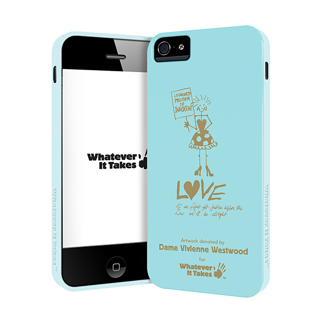 【iPhone5s/5 ケース】『Whatever It Takes』プレミアムシグネチャーケース【Dame Vivienne Westwood (Blue)】