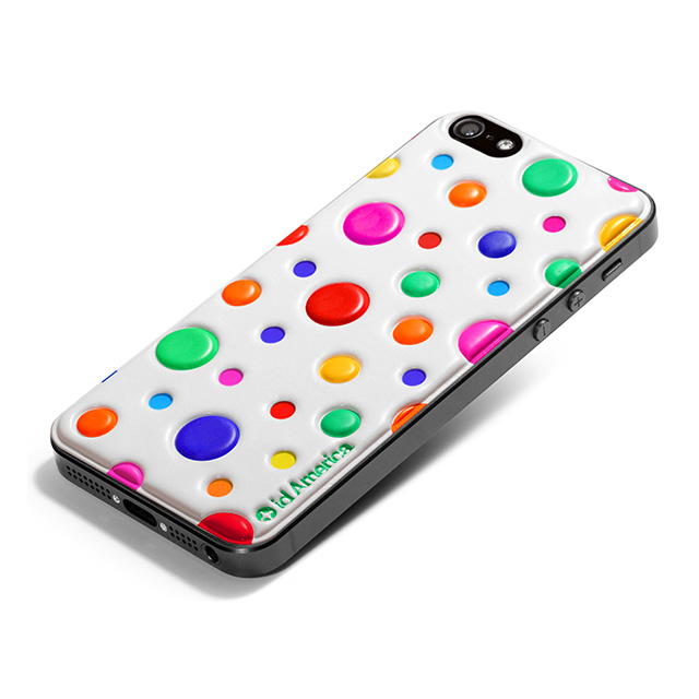 【iPhoneSE(第1世代)/5s/5 スキンシール】Cushi Dot Multi-whiteサブ画像