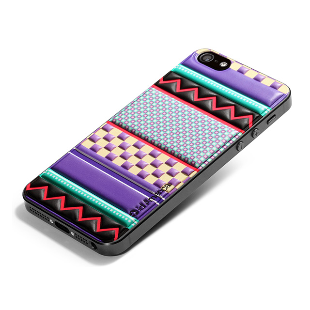 【iPhoneSE(第1世代)/5s/5 スキンシール】Cushi Art Deco Purpleサブ画像