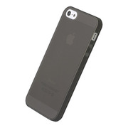 【iPhone5 ケース】シリコーンジャケットセット for iPhone5(クリアブラック)