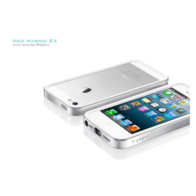 【iPhoneSE(第1世代)/5s/5 ケース】Neo Hybrid EX Snow Series (Satin Silver)サブ画像