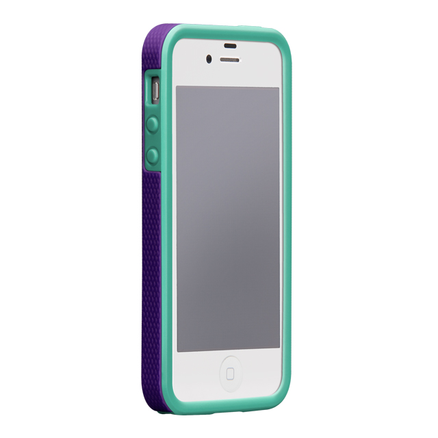 【iPhoneSE(第1世代)/5s/5 ケース】Hybrid Tough Case, Violet Purple /Pool Blueサブ画像
