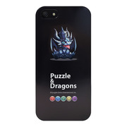 【限定】【iPhone5s/5 ケース】「パズル＆ドラゴンズ」オリジナルケース for iPhone5s/5 Black