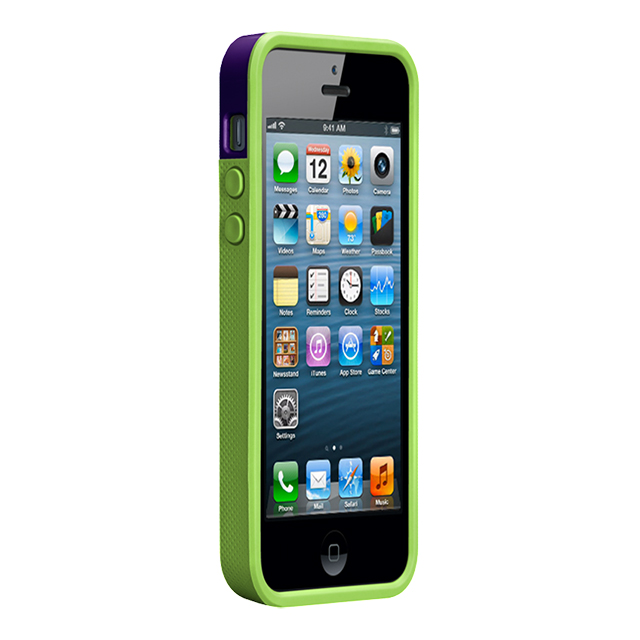 【iPhoneSE(第1世代)/5s/5 ケース】POP! ID Case, Violet Purple/Chartreuse Greenサブ画像