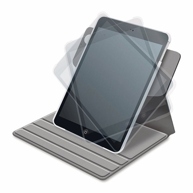 【iPad mini3/2/1 ケース】360度スイベルケース(ホワイト)サブ画像