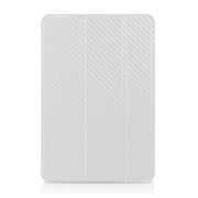【iPad mini(第1世代) ケース】CarbonLOOK with Front cover for iPad mini ホワイト
