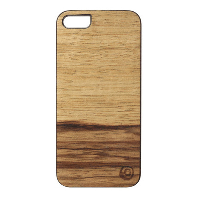 【iPhoneSE(第1世代)/5s/5 ケース】Real wood case Genuine Terra ブラックフレーム