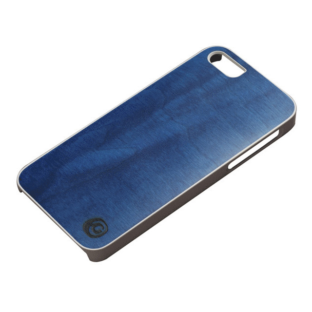 【iPhoneSE(第1世代)/5s/5 ケース】Real wood case Vivid Midnight Blue ホワイトフレームサブ画像