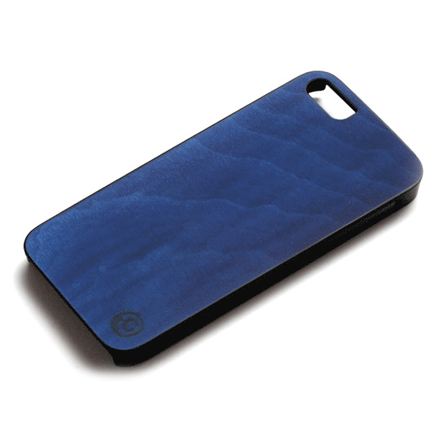 【iPhoneSE(第1世代)/5s/5 ケース】Real wood case Vivid Midnight Blue ブラックフレームgoods_nameサブ画像