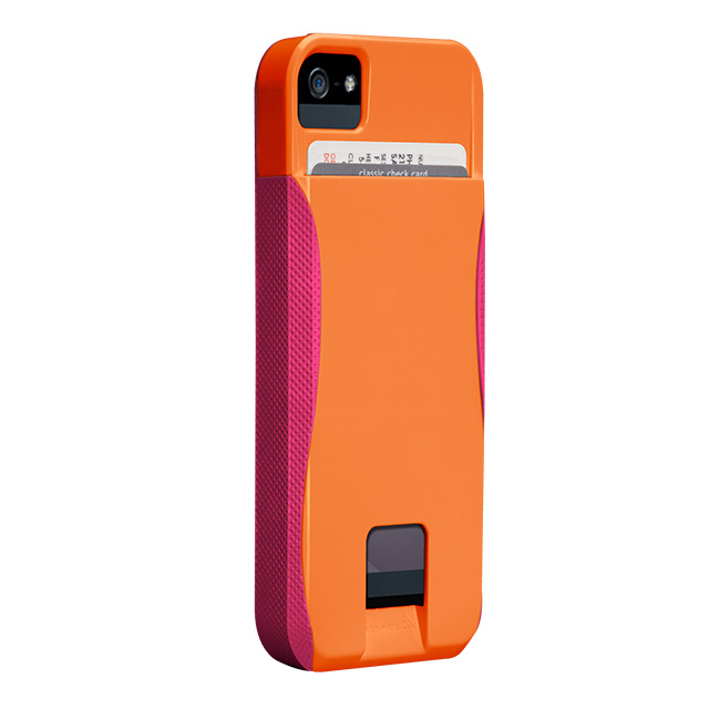 【iPhoneSE(第1世代)/5s/5 ケース】POP! ID Case, Tangerine Orange/Lipstick Pink