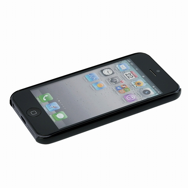 【iPhone5s/5 ケース】ICカード内部収納型ケース『LOCO High Glossy Case』(ブラック)サブ画像