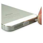 【iPhone5】細かいゴミやホコリの侵入を防ぐポートキャップセット for iPhone5(クリア)